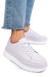 Pantofi sport mov piele naturala fsp001777