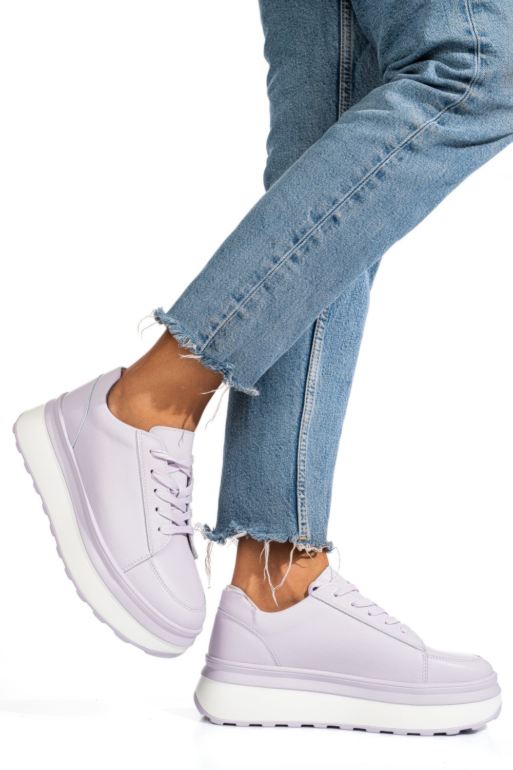 PANTOFI SPORT MOV PIELE NATURALA FSP001777