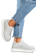 PANTOFI SPORT GRI PIELE NATURALA FSP001777