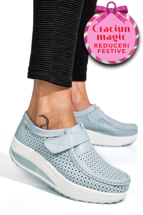 Mocasini blue piele naturala pspl-2075