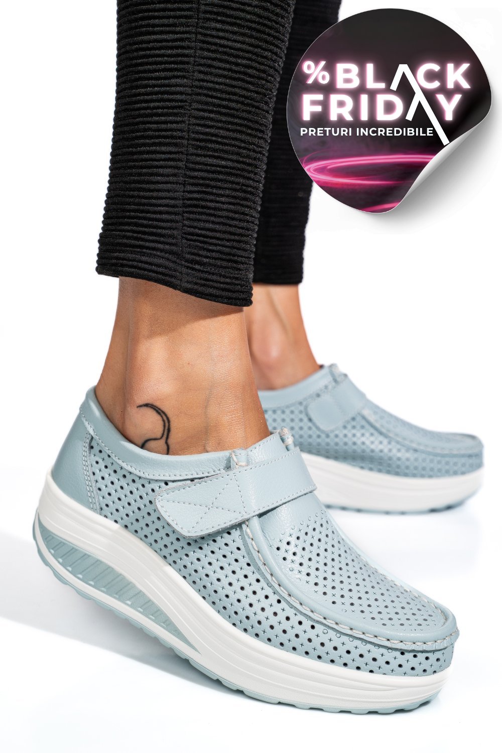 MOCASINI BLUE PIELE NATURALA PSPL-2075