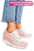 SNEAKERS ROZ PIELE NATURALA APCRT111