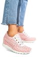 Sneakers roz piele naturala apcrt111