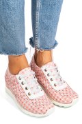 SNEAKERS ROZ PIELE NATURALA APCRT111