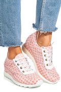 SNEAKERS ROZ PIELE NATURALA APCRT111