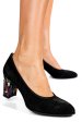 Pantofi negru picaso piele naturala intoarsa 3pc015