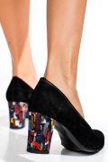 PANTOFI NEGRU PICASO PIELE NATURALA INTOARSA 3PC015