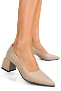 PANTOFI CREM PIELE NATURALA 5S77460