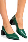 PANTOFI VERZI PIELE NATURALA 5S77460-II