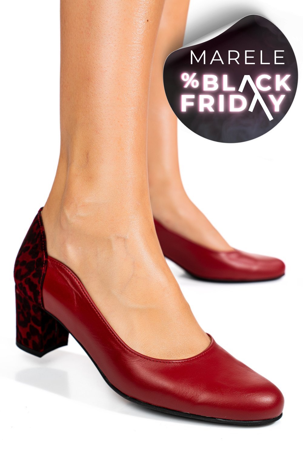 PANTOFI ROSII PIELE NATURALA 1S77482