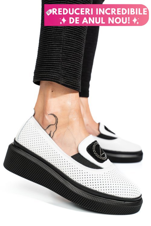 Espadrile white piele naturala jspy3871