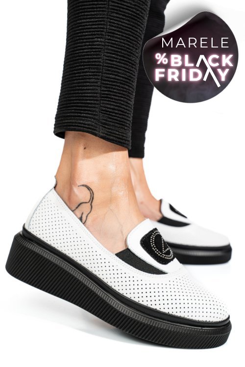 Espadrile white piele naturala jspy3871