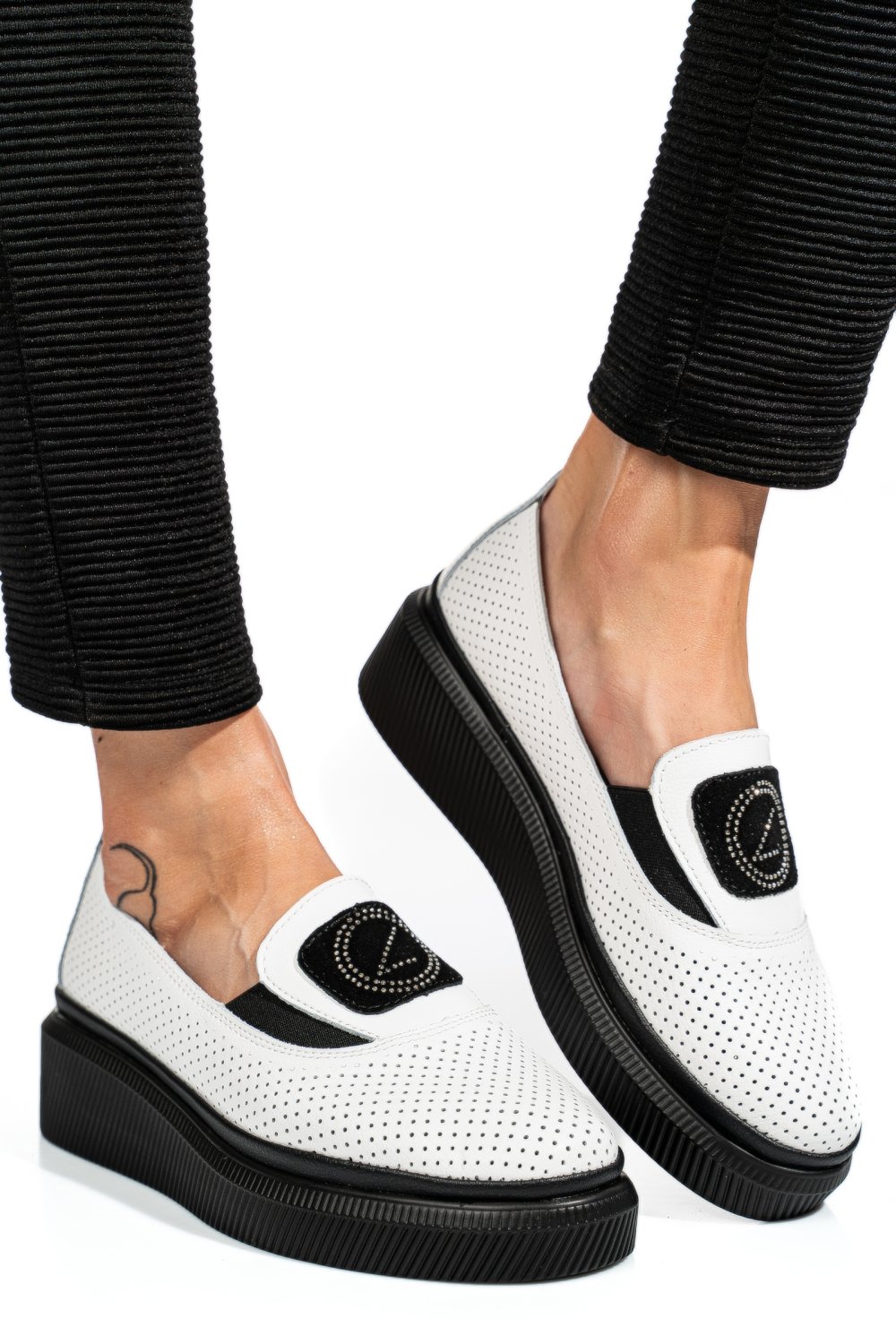 ESPADRILE WHITE PIELE NATURALA JSPY3871