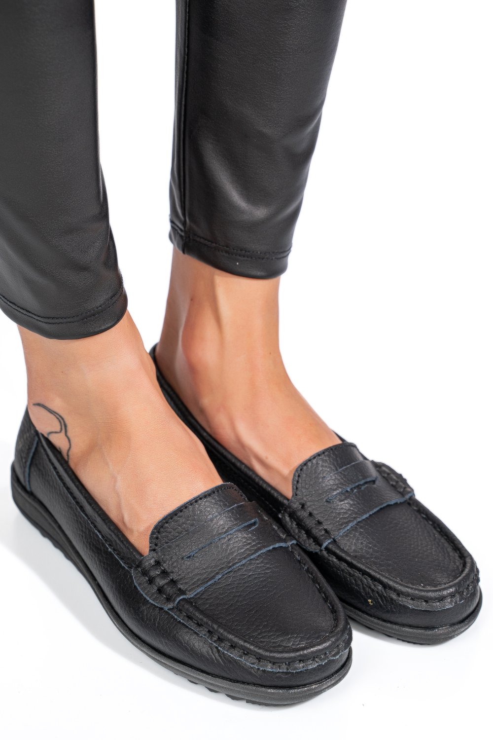 MOCASINI NEGRI PIELE NATURALA BSP03