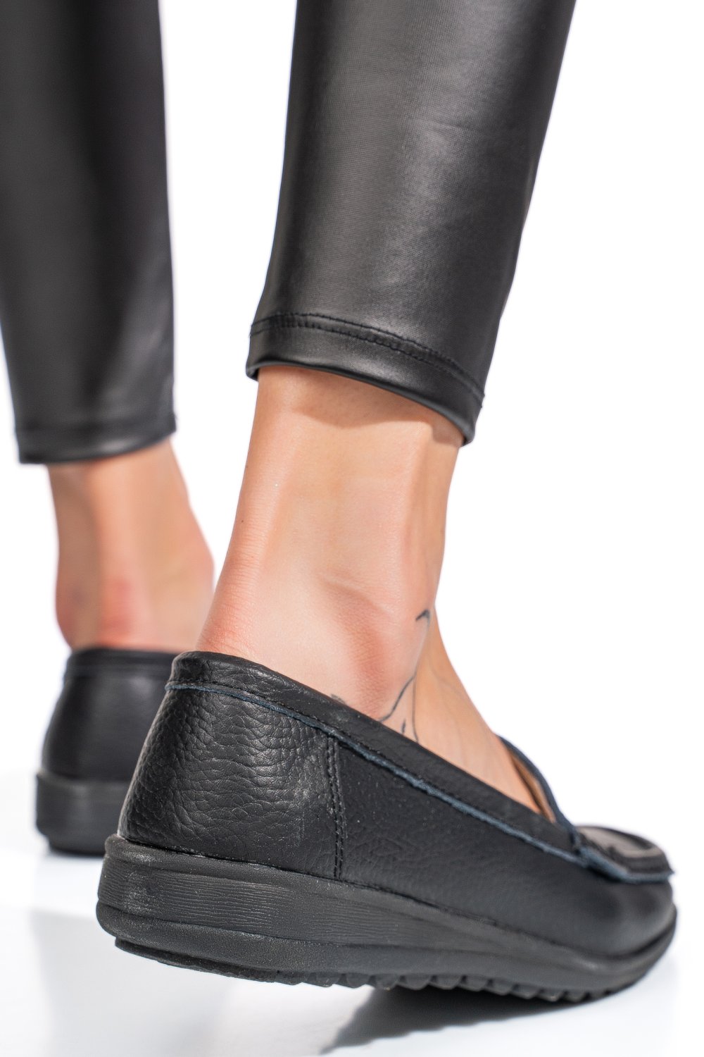 MOCASINI NEGRI PIELE NATURALA BSP03