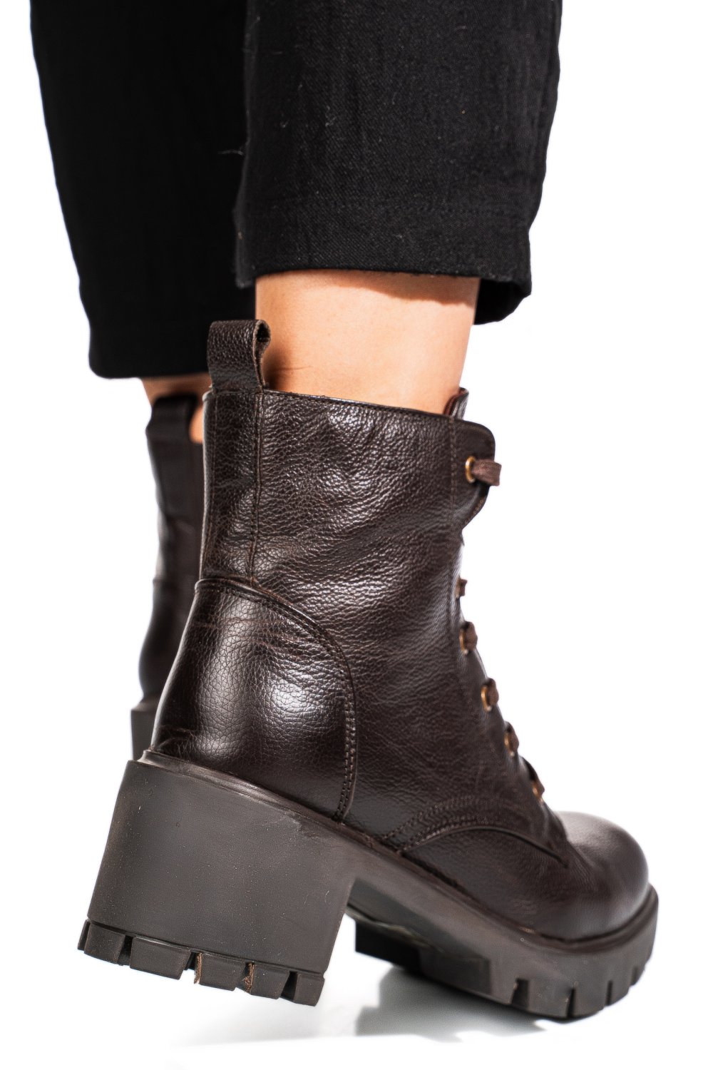 GHETE FEMEI PIELE NATURALA MARO INCHIS 1S770800