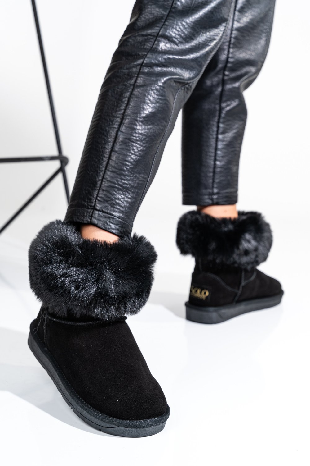 SOPRANI COUTURE, CIZME DAMA PIELE NATURALA INTOARSA NEGRE  SCW328020