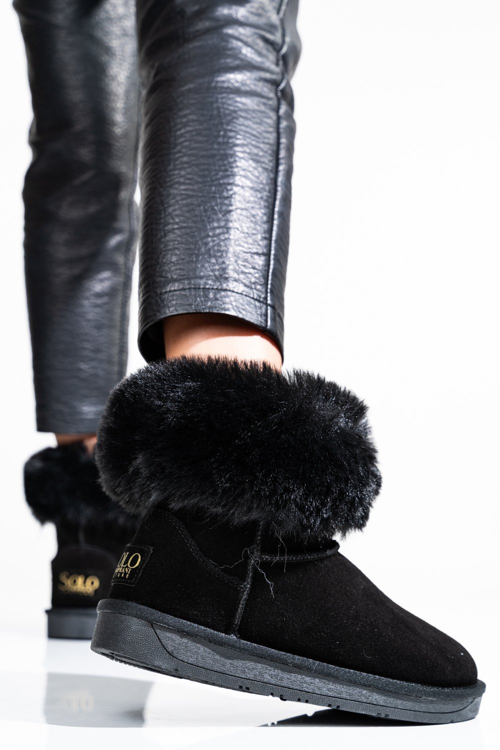 SOPRANI COUTURE, CIZME DAMA PIELE NATURALA INTOARSA NEGRE  SCW328020