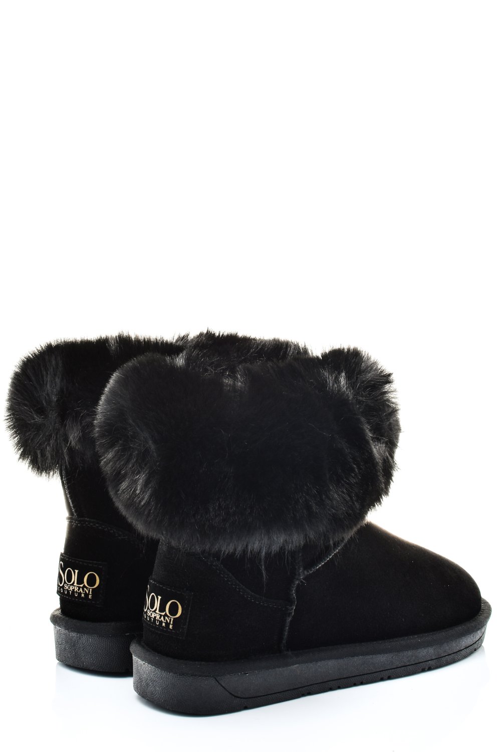 SOPRANI COUTURE, CIZME DAMA PIELE NATURALA INTOARSA NEGRE  SCW328020