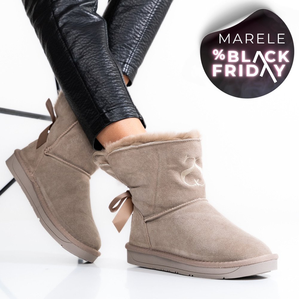 SOPRANI COUTURE,CIZME DAMA PIELE NATURALA INTOARSA GRI SCW328025