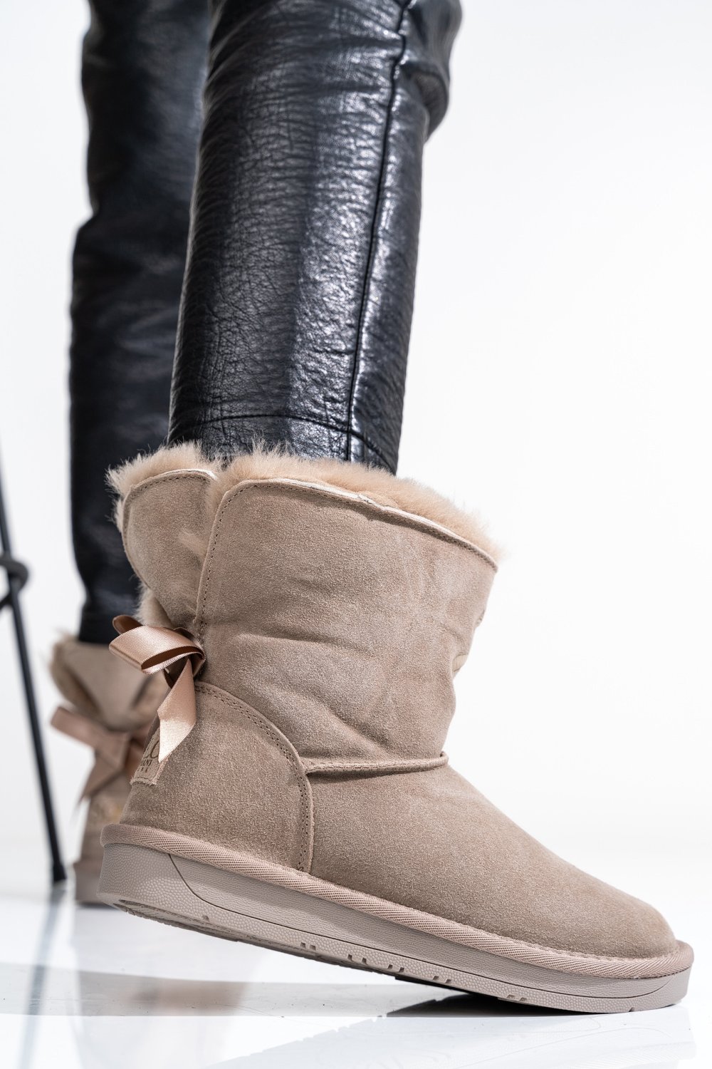 SOPRANI COUTURE,CIZME DAMA PIELE NATURALA INTOARSA GRI SCW328025