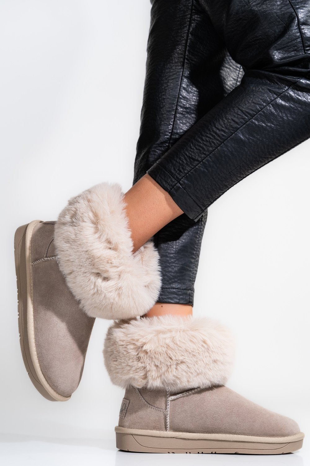 SOPRANI COUTURE, CIZME DAMA PIELE NATURALA INTOARSA BEJ SCW328020