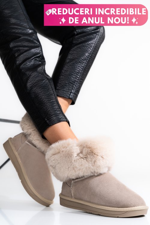 Soprani couture, cizme dama piele naturala intoarsa bej scw328020