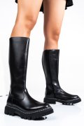 CIZME DAMA PIELE NATURALA NEGRE BS77B063207