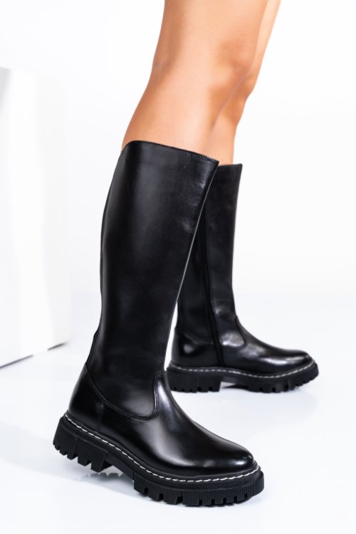 Cizme dama piele naturala negre bs77b063207