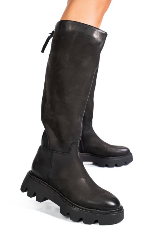 Cizme negre piele naturala 52122109