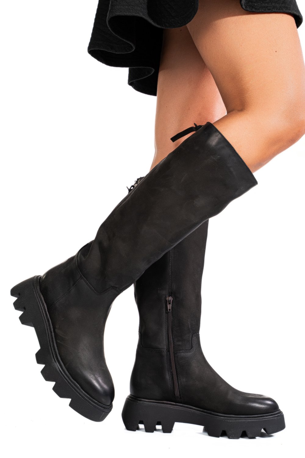 CIZME NEGRE PIELE NATURALA 52122109