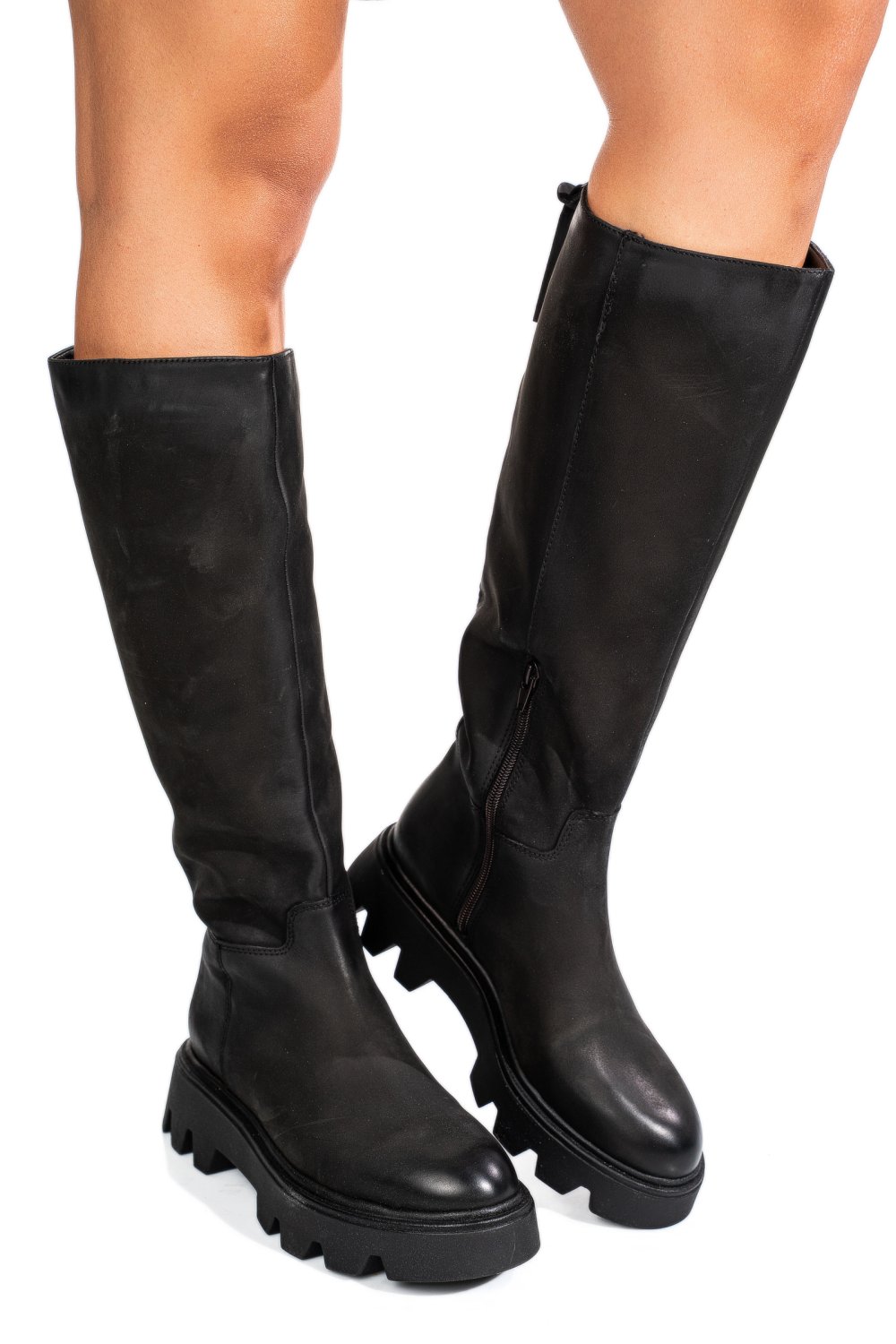 CIZME NEGRE PIELE NATURALA 52122109