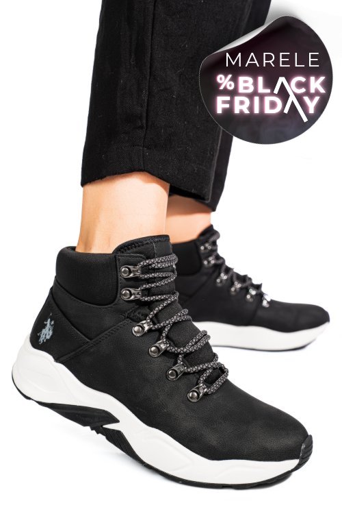 U.s. polo assn, ghete sport black chill