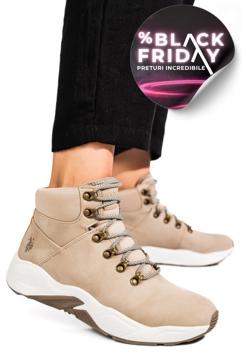 U.s. polo assn, ghete sport beige chill