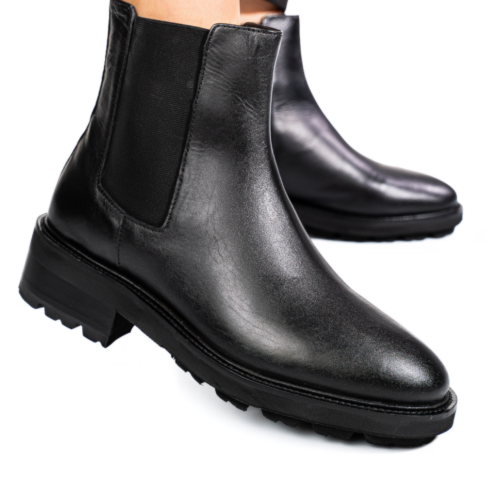 GHETE NEGRE PIELE NATURALA 1S771892