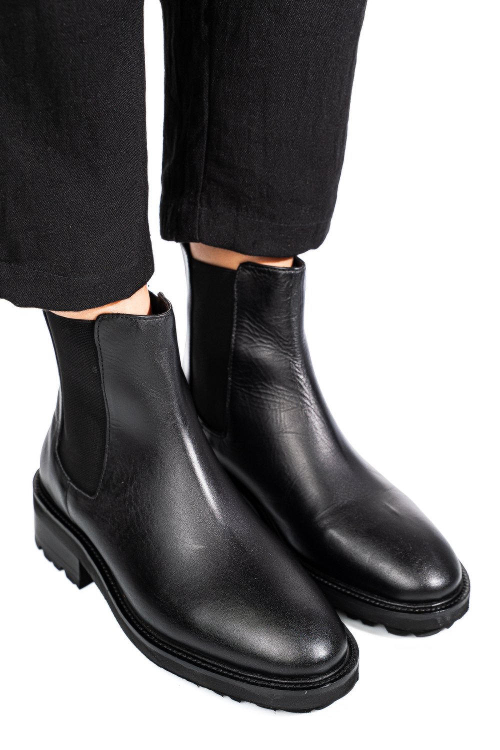 GHETE NEGRE PIELE NATURALA 1S771892
