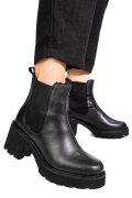 GHETE NEGRE PIELE NATURALA 1S771903