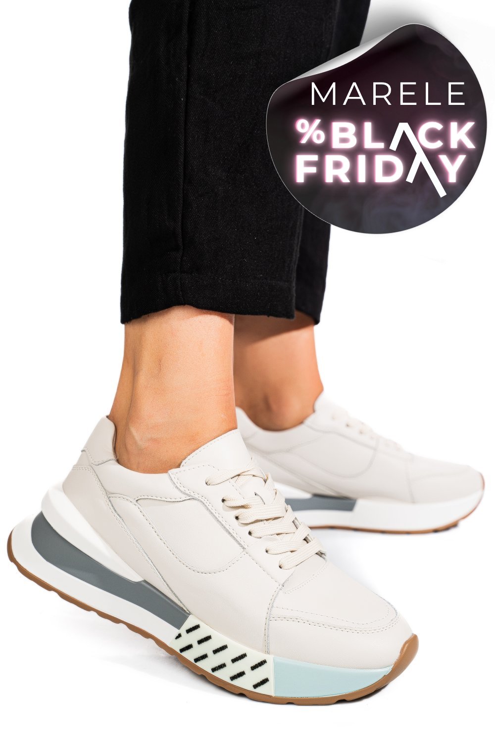 PANTOFI SPORT BEJ PIELE NATURALA FSP001770