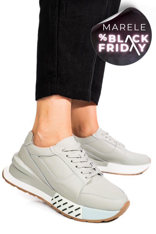 Pantofi sport olive piele naturala fsp001770