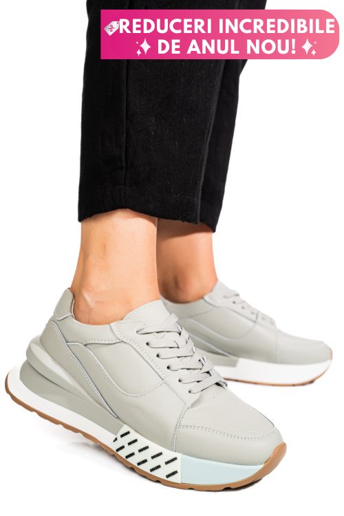 Pantofi sport olive piele naturala fsp001770