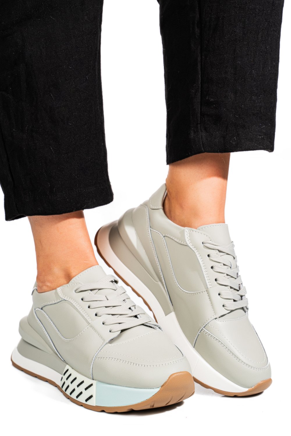 PANTOFI SPORT OLIVE PIELE NATURALA FSP001770