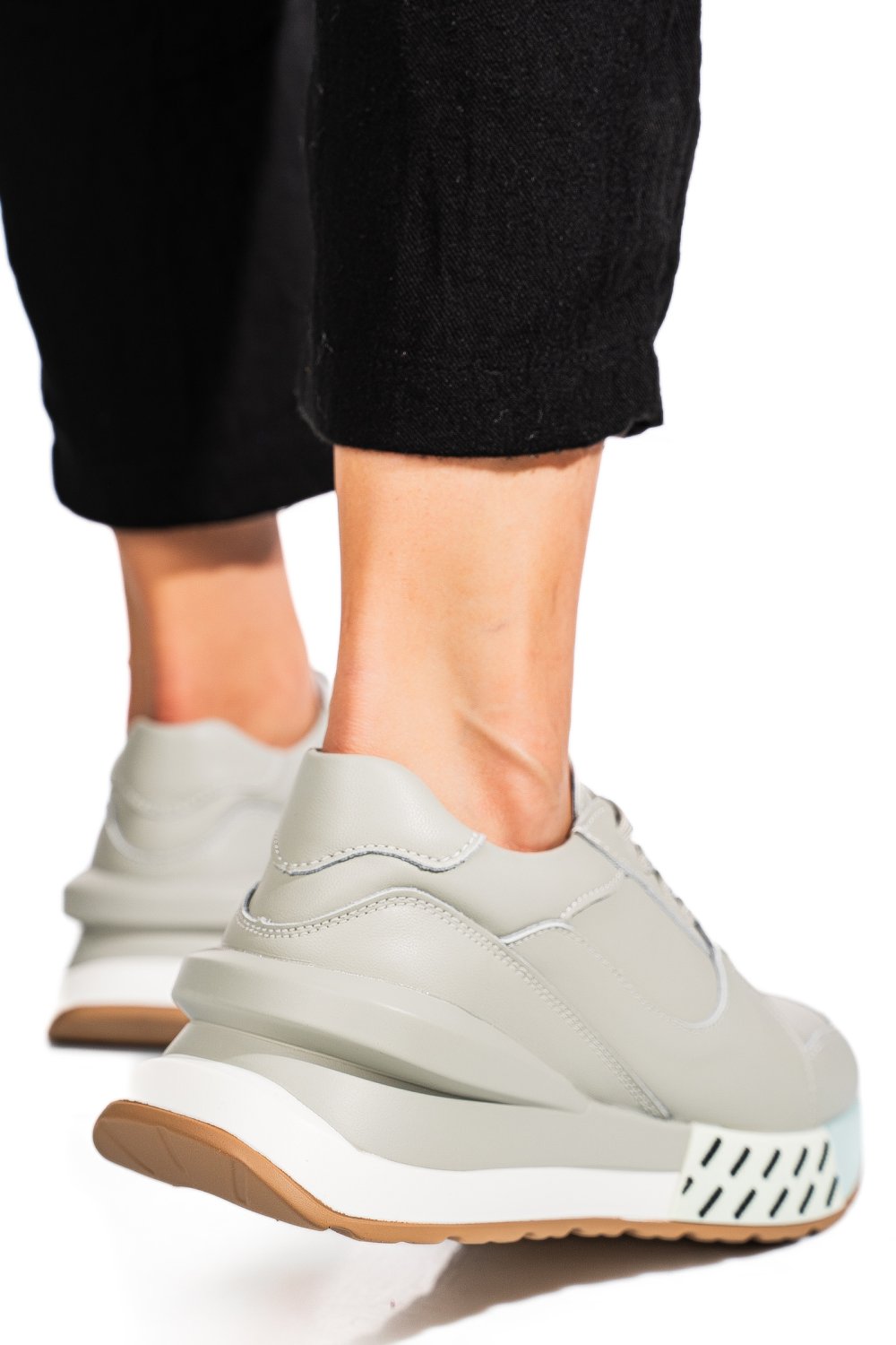 PANTOFI SPORT OLIVE PIELE NATURALA FSP001770