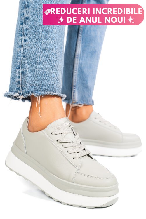 Pantofi sport olive piele naturala fsp001777