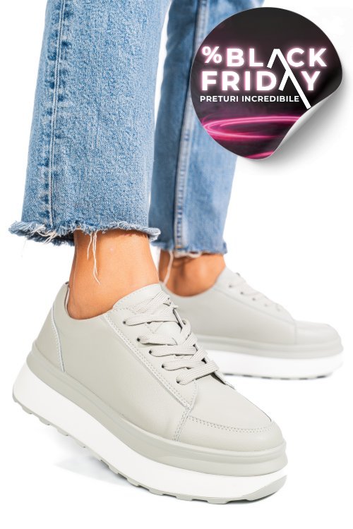 Pantofi sport olive piele naturala fsp001777