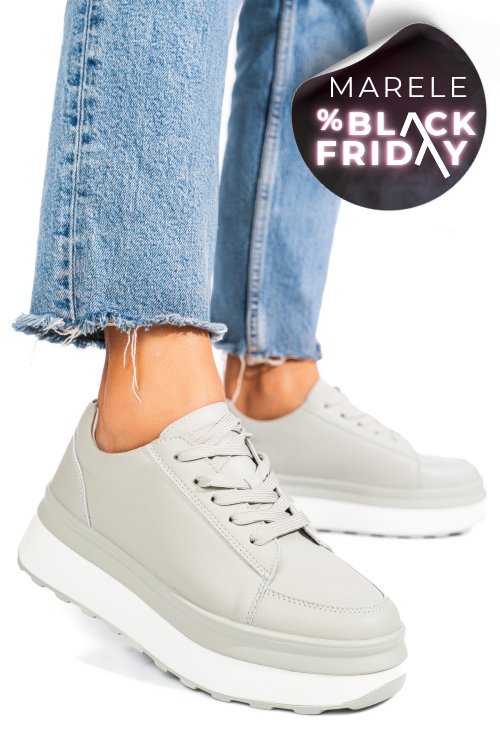 Pantofi sport olive piele naturala fsp001777