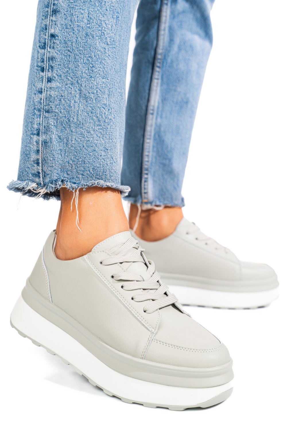 PANTOFI SPORT OLIVE PIELE NATURALA FSP001777