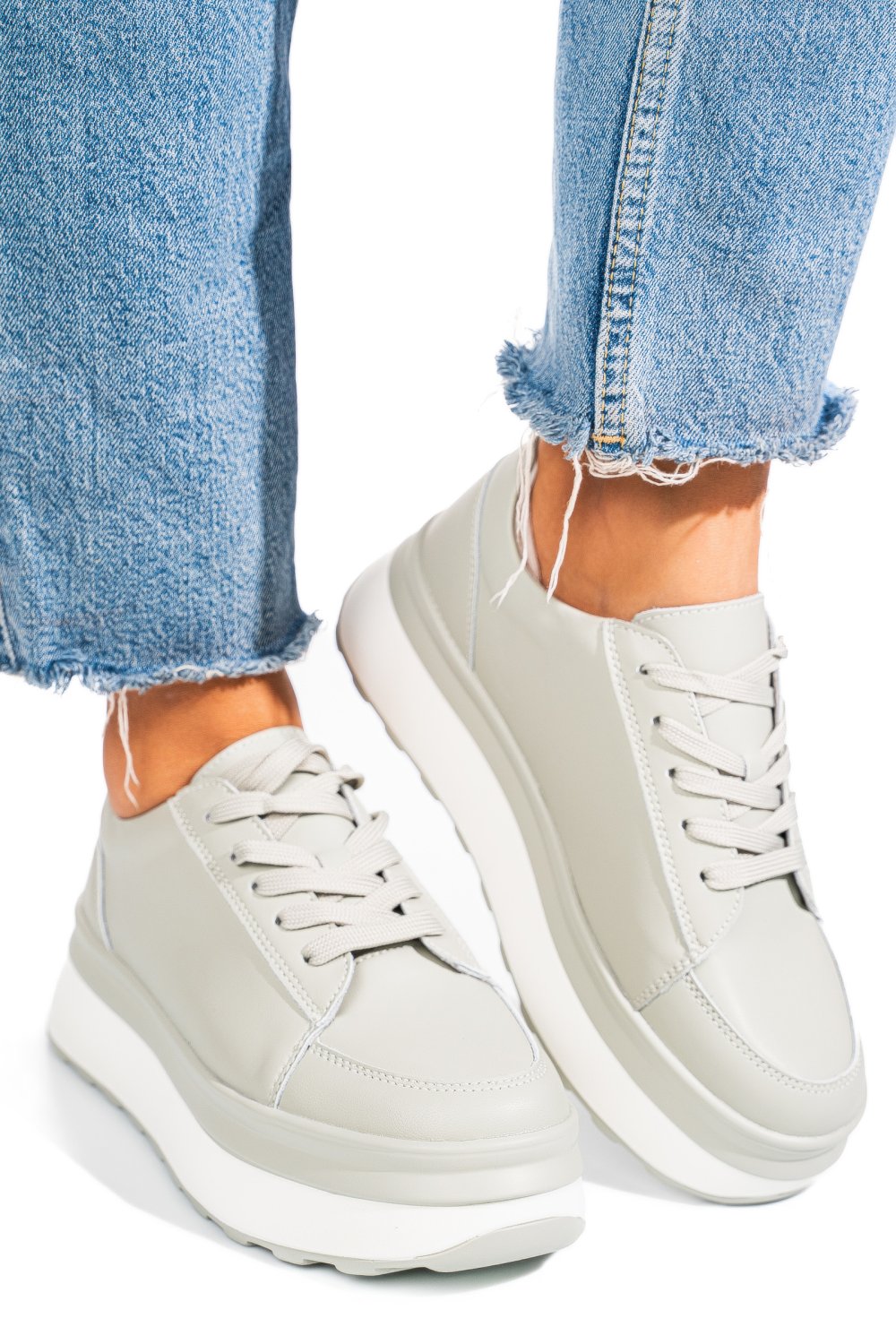 PANTOFI SPORT OLIVE PIELE NATURALA FSP001777