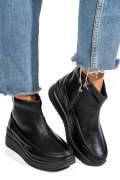 GHETE NEGRE PIELE NATURALA TSP3084