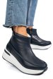 Ghete bleumarin piele naturala tsp3084