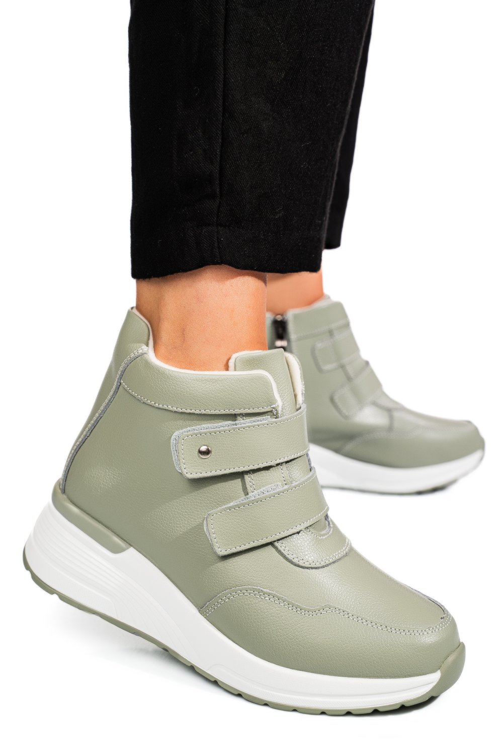 GHETE OLIVE PIELE NATURALA TSP3095